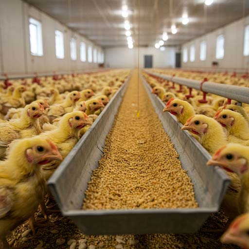 The Effects of Particle Size, Feed Form, and Extrusion on Broiler Chick Performance and Digestive Tract Function